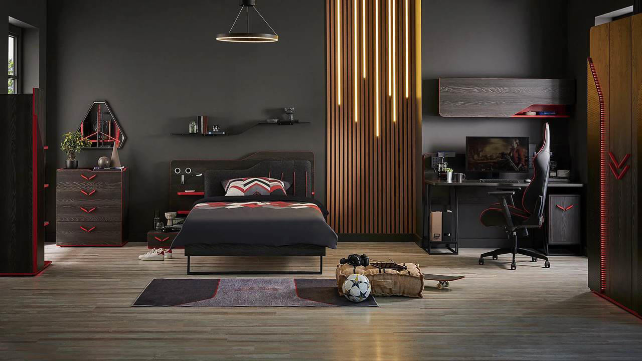 0028066 Antrasit Black Young Bedroom 