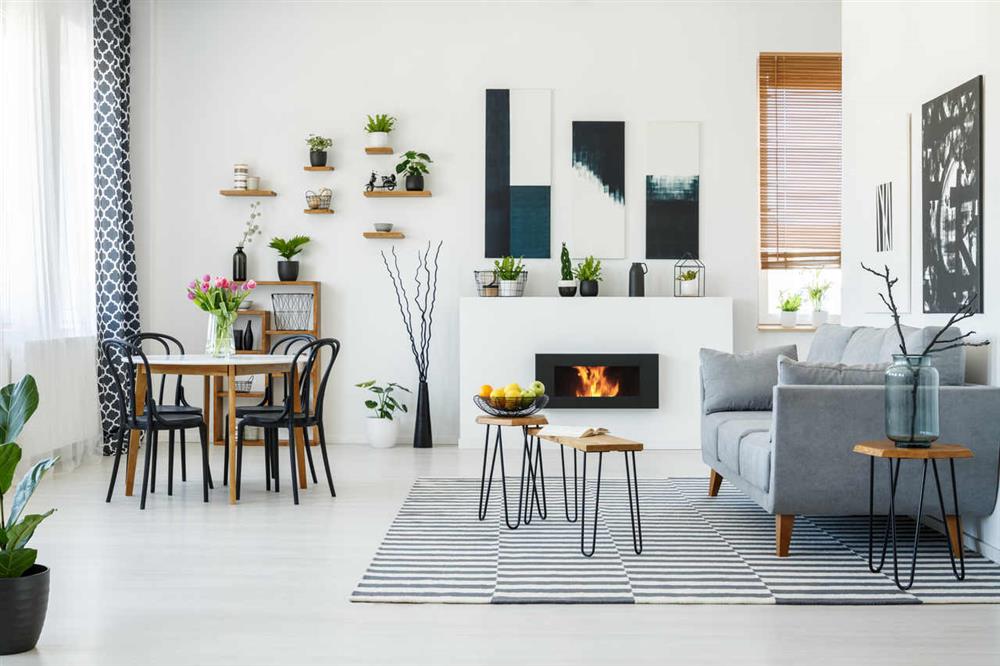 small living room dining area designs
