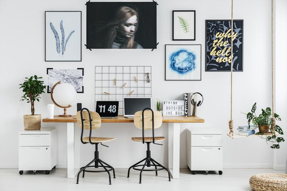 minimalist home office decor