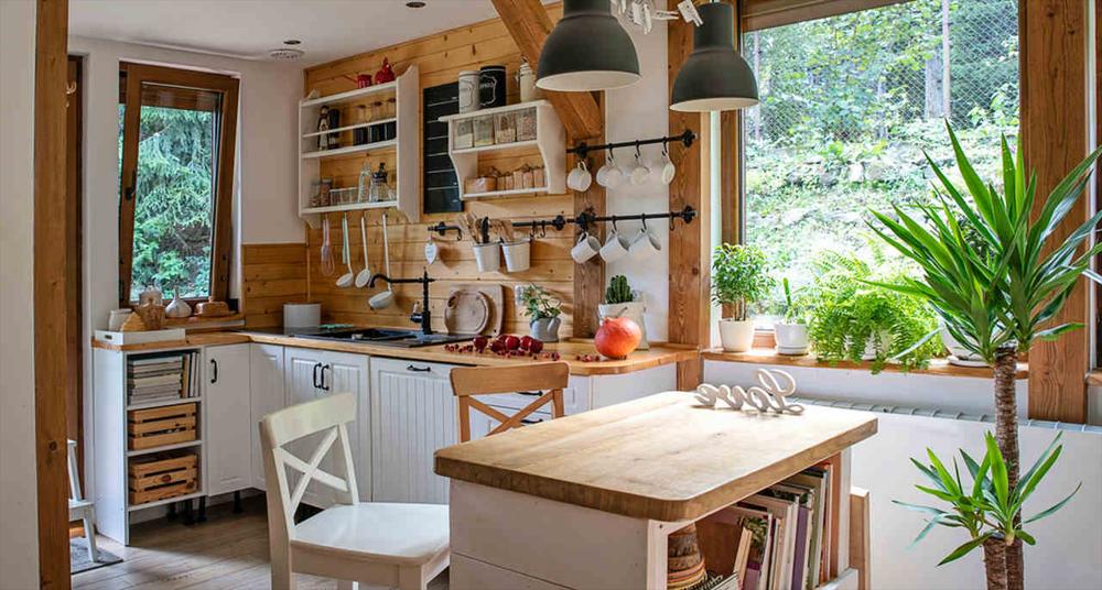 southwestern style decorated kitchen